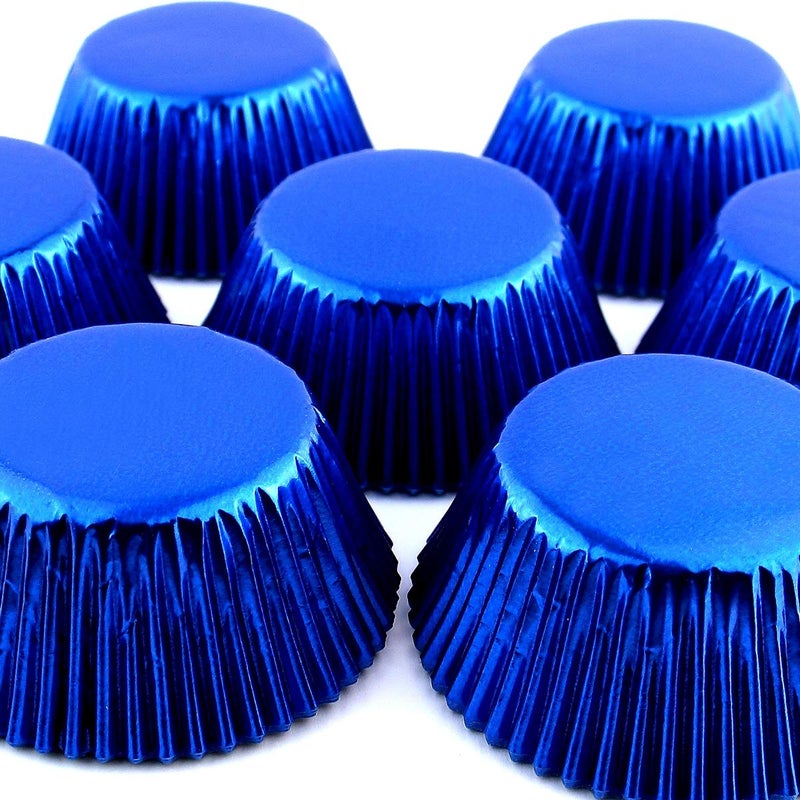 Eoonfirst Navy Blue Foil Cupcake Case Liners Baking Muffin Paper Cups 200 Pcs - Image 2